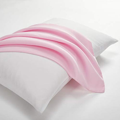 EVOLIVE Body Pillow Cover 21"x54", Microfiber, Hidden Zipper (Pink) - color: Pink