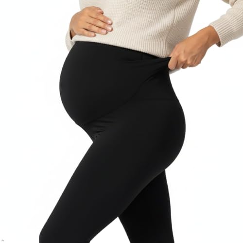 Sunzel Fleece Lined Maternity Leggings, Over Belly Winter Yoga Pants - size: Medium