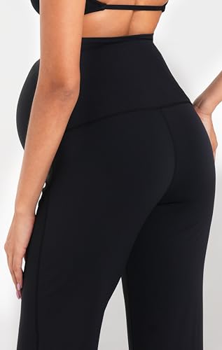 Sunzel Maternity Wide Leg Pants for Women, Over Belly Pregnancy Pants - size: Medium