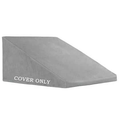 Wedge Pillow Cover, Light Grey, 25"x25"x12.5" - color: Light Grey, size: 25"x25"x12.5"