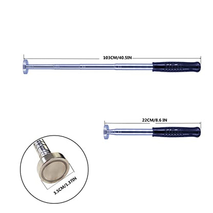 Heavy Magnetic pickup Tool 41" long 35lb suction magnets mechanic tools magnet pen pick up sticks enhanced retractable multi-tool magnetic pickup tool christmas gifts for men mens husband tes (1 Pack)