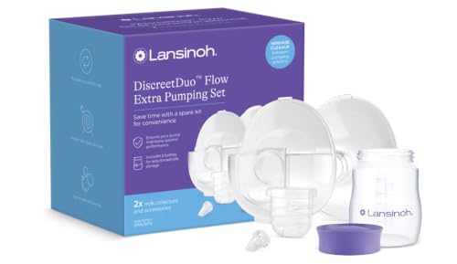 Lansinoh DiscreetDuo Flow Extra Pumping Set (New) - size: DiscreetDuo Extra Pumping Set (New)