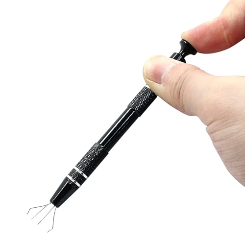 Hordion 4-Claw Pick up Tool Piercing Ball Grabber(3 Pack, Black) - color: Black, size: 3 Pcs