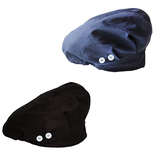 4Pcs Scrub Caps for Women Nurse Surgical Hats Adjustable Working Cap Satin-Lined Doctor Hat with Sweatband and Buttons - color: Multi Color C