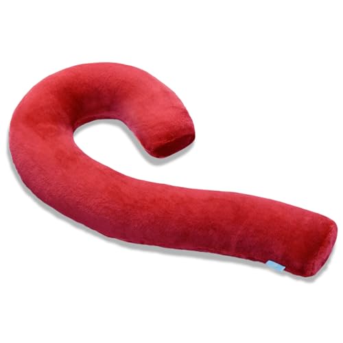 Body Pillow for Adults, Swan Shaped Pillow Insert for Sleeping, Red, 49 In - color: Red