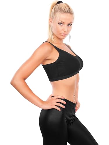 Blulu 3/6/12 Pack Camisole Bra Wireless Bralette - color: Playful Color, size: Medium