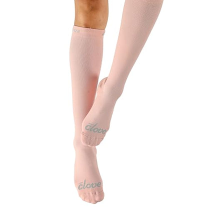 Clove Compression Socks for Women & Men, 20-30 mmHg - color: Just Pink, size: Small