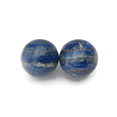 Top Chi Lapis Lazuli Baoding Balls with Carry Bag for Hand Therapy, Exercise, and Stress Relief (Large 2 Inch) - size: Large 2 Inch