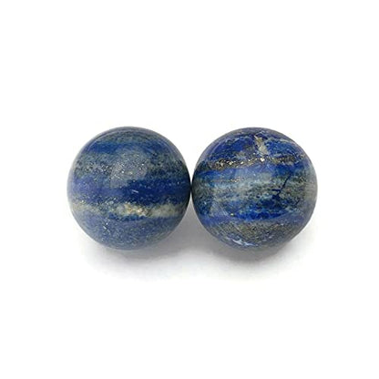 Top Chi Lapis Lazuli Baoding Balls with Carry Bag for Hand Therapy, Exercise, and Stress Relief (Large 2 Inch) - size: Large 2 Inch