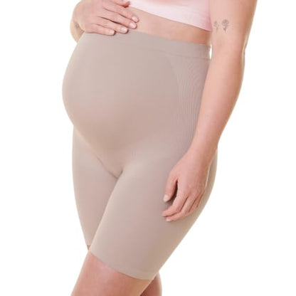 Bravado Designs Anti-Chafe Maternity Shorts - color: Sand, size: Medium
