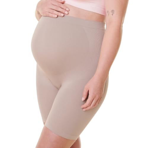 Bravado Designs Anti-Chafe Maternity Shorts - color: Sand, size: X-Large