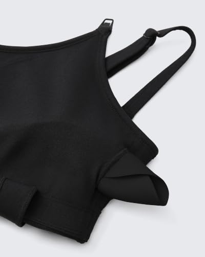 G4Free Barefeel Maternity Sports Bra One-Hand Clips Nursing Sleep Bras - color: Black, size: Medium