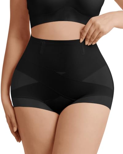 Shapewear Underwear High Waisted Tummy Control Panties for Women - color: Black, size: 3X-Large