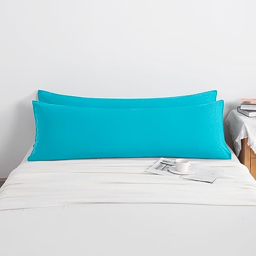 NTBAY Body Microfiber Pillowcases, Set of 2, Blue - color: Blue, size: Body (20"x54")