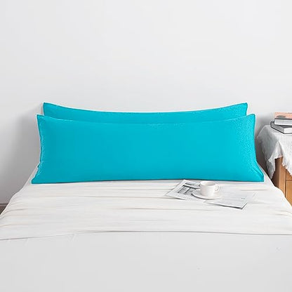NTBAY Body Microfiber Pillowcases, Set of 2, Blue - color: Blue, size: Body (20"x54")