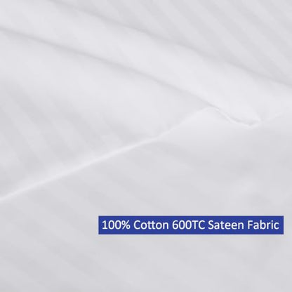 Precoco 100% Cotton Bed Wedge Pillow Cover Case 24x24x8 with Pockets - size: 24x24x8