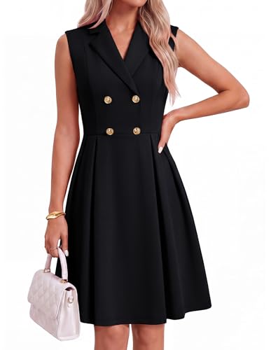 GRACE KARIN Women's 2026 Summer Business Casual Dress - color: Black, size: Small