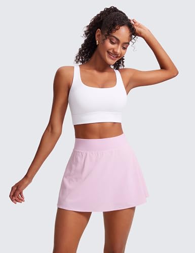 CRZ YOGA Butterluxe U Back Sports Bras - color: White, size: Medium