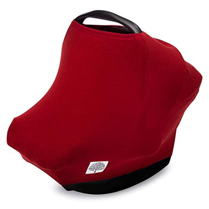 Parker Baby Co. Multi-Use Cover - Carseat Cover, Nursing Cover - Cherry - color: Cherry