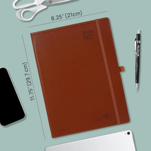 POPRUN Planner 2026-2027, 8.25" x 11.75" Academic Weekly Calendar Planner - color: Black, size: Large 8.25'' x 11.75'', style: Weekly Layout & Jul.2026-Jun.2027