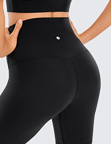 CRZ YOGA Super High Waist Biker Shorts 8" - color: Black, size: Medium