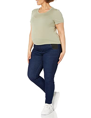 Amazon Essentials Women's Stretchy Maternity Knit Jegging, Under Belly - color: Dark Wash, size: X-Large
