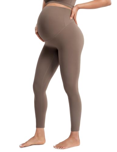 POSHDIVAH Creamluxe Maternity Leggings 25"/28" - color: Coffee, size: Small