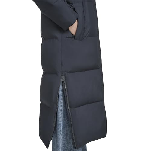 Levi's Women's Cloud Puff Extra Long Puffer Jacket Coat - color: Navy, size: Large