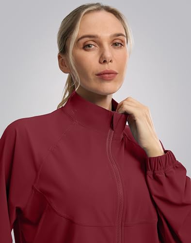 Soothfeel Women's Athletic Lightweight Jacket UPF 50+ Sun Protection Shirts - color: Savannah, size: Large