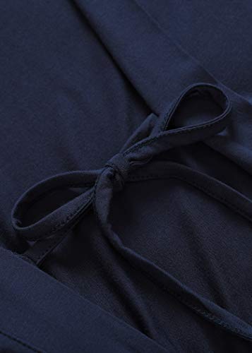 Latuza Women's Viscose Nursing Nightgown and Robe Set - color: Navy, size: Small