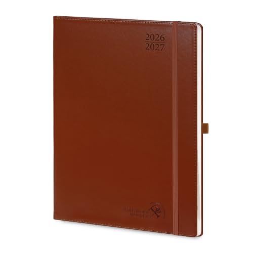 POPRUN Planner 2026-2027, 8.25" x 11.75" Academic Weekly Calendar Planner - color: Brown, size: Large 8.25'' x 11.75'', style: Weekly Layout & Jul.2026-Jun.2027
