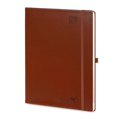 POPRUN Planner 2026-2027, 8.25" x 11.75" Academic Weekly Calendar Planner - color: Brown, size: Large 8.25'' x 11.75'', style: Weekly Layout & Jul.2026-Jun.2027