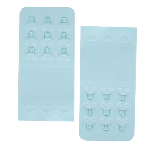 SAMGU Women's Bra Extenders 2 Hook/3 Hook/4 Hook/5 Hook/6 Hook Soft Stretchy - color: Soft Bra Extenders 3 Hooks 1/2 Inch 2pcs Blue