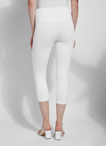 Denim Capri (Plus Size, 21.5" Inseam) - color: White, size: 2X