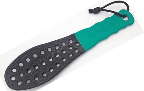 Holy Coarse Foot File (Teal Color), Callus Remover, Double Sided, Wet or Dry