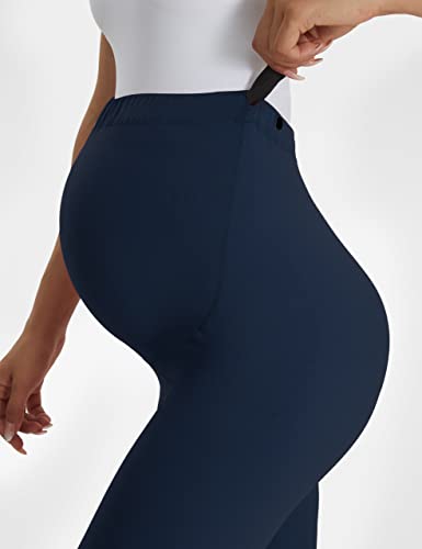 Buttergene Maternity Leggings Buttery-Soft 28'' Maternity Yoga Pants - color: 2pack Black/Navy, size: Medium