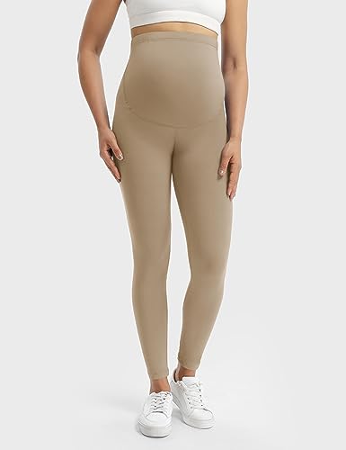 Buttergene 1 Pack Buttery-Soft Maternity Leggings - color: Khaki, size: Small