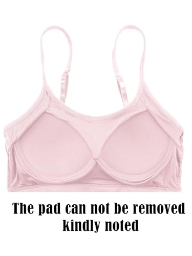 Blulu 3/6/12 Pack Camisole Bra Wireless Bralette - color: Playful Color, size: Medium