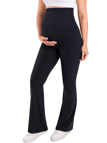 MOMANDA Flared Maternity Leggings 31.5" - color: Black, size: X-Large