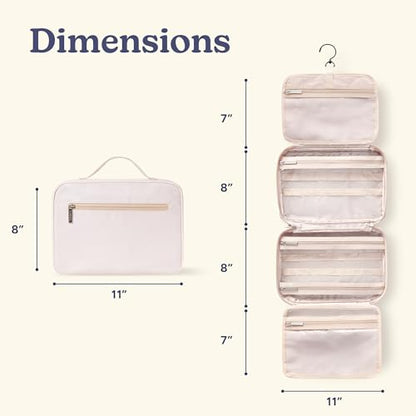 VANDEL Waterproof Hanging Toiletry Bag [TSA-Approved] Cosmet Travel Bag - color: White Leopard