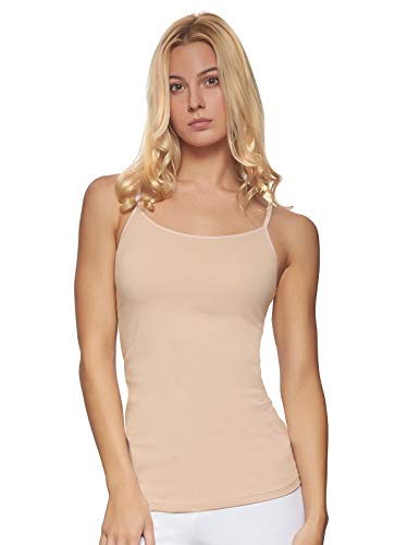 Felina Modal Stretch Camisole for Women, Modal, Cotton Cami - color: Black Warm Neutral White, size: Medium