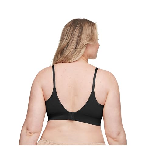 Warner's Blissful Benefits Women's Dig-Free Comfort Band with Seamless Stretch Wireless Lightly Lined Comfort Bra RM0911W - color: Black, size: X-Large