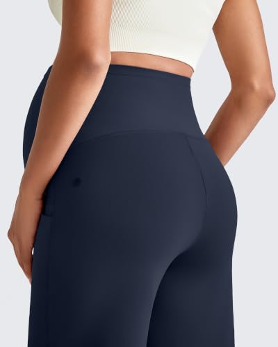 G4Free EverGoing Maternity Dress Pants Pregnancy Slacks - color: Dark Navy, size: X-Small
