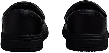 Cherokee Melody Nursing Clogs for Women Slip Resistant Leather Upper - color: Black, size: 6