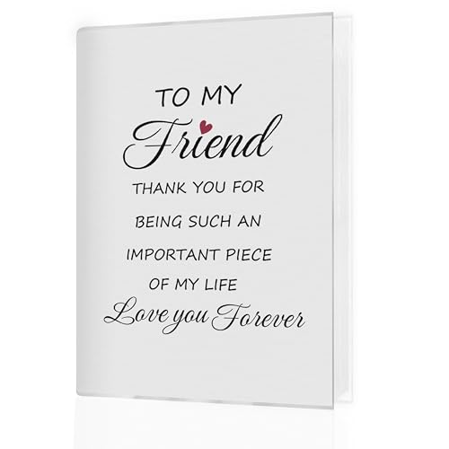 Best Friend Photo Albums 4x6, Gifts for Best Friend, Friendship Gifts, Thank You for Being Such an Important Piece of My Life Small Memory Photo Album Book for 18 Pockets Hold 36 Pictures - color: To Friend