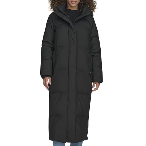 Levi's Women's Cloud Puff Extra Long Puffer Jacket Coat - color: Black, size: Medium