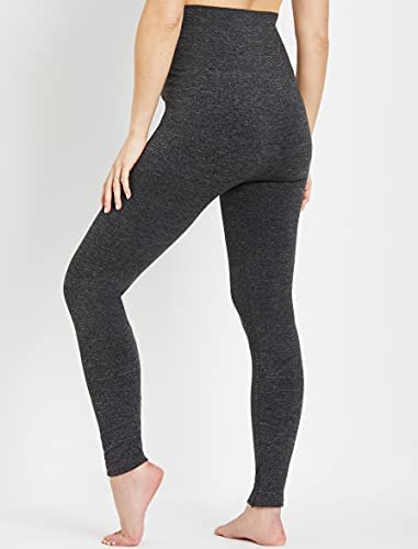 Motherhood Maternity Women's Pull on Fleece Legging - color: Heather Grey, size: Small-Medium