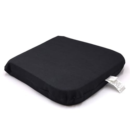 Organic Latex Seat Cushion 2" Soft, Black Cover, 1-Pk - color: Black Cotton Cover, size: 2" Soft