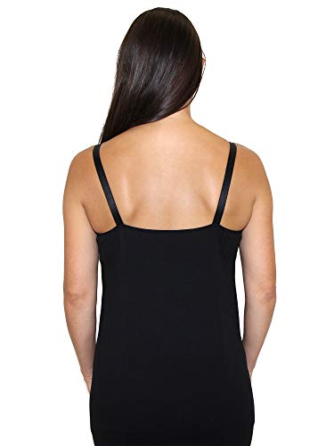 Leading Lady Women's Nursing Cami with Built in Bra - color: Black, size: Small