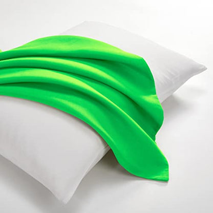 EVOLIVE Body Pillow Cover 21"x54", Microfiber Hidden Zipper (Classic Green) - color: Classic Green
